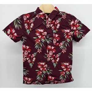 Aeropostale The Resort Hawaiian Shirt Men's Size S Cotton Floral Tropical Aloha